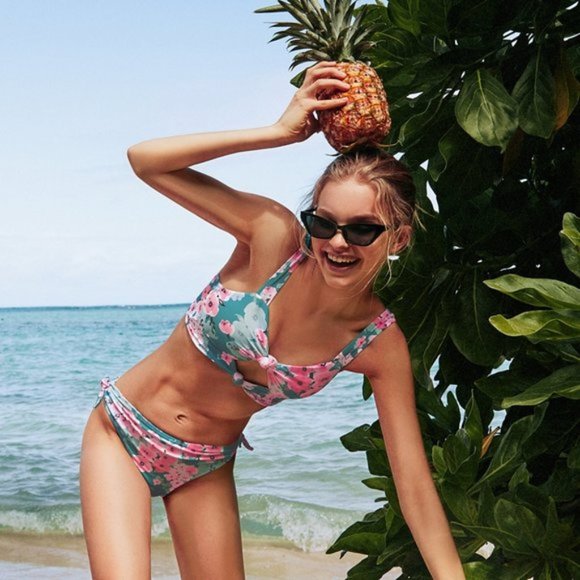 Amberlynn Floral Romance Low Rise Bikini Set - Picture 6 of 9